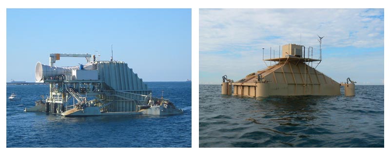 漂浮式振荡水柱波浪能发电装置照片