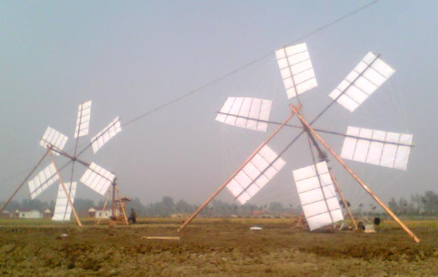 China's early horizontal windmill replica