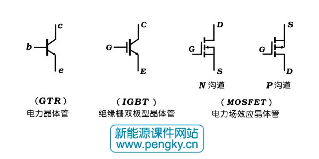 电力三极管图形符号